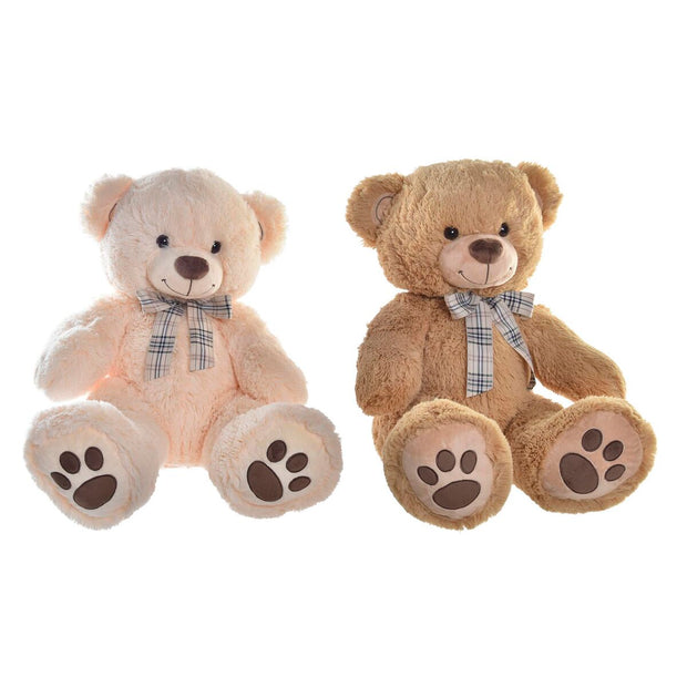 Teddy Bear DKD Home Decor Lasso Beige Brown Polyester Children's Bear (2 Units)