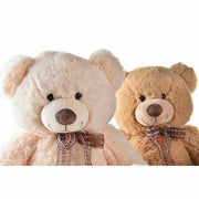 Teddy Bear DKD Home Decor Lasso Beige Brown Polyester Children's Bear (2 Units)
