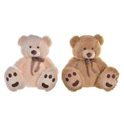 Teddy Bear DKD Home Decor Lasso Beige Brown Polyester Children's Bear (2 Units)