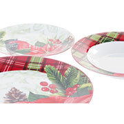Geschirr-Set DKD Home Decor 18 Stücke Porzellan (27 x 27 x 3 cm)