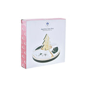 Tablett für Snacks DKD Home Decor Weihnachten 5 Stücke Baum Bambus Steingut (21,5 x 21,5 x 13 cm)