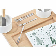 Satz für Appetithäppchen DKD Home Decor Weiß grün Bambus Steingut (25 x 20 x 8 cm)