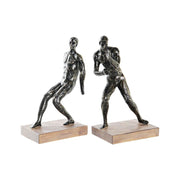 Bookend DKD Home Decor Wood Resin Men (30,5 x 11 x 26 cm)