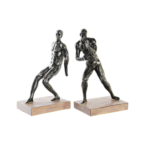 Bookend DKD Home Decor Wood Resin Men (30,5 x 11 x 26 cm)