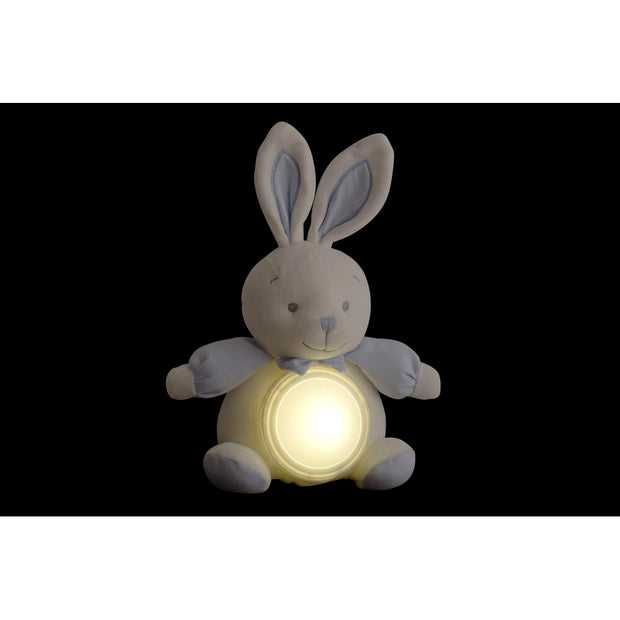 Fluffy toy DKD Home Decor LED Light Polyester Rabbit (24 x 14 x 30 cm) (2 Units)
