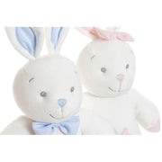Fluffy toy DKD Home Decor Polyester Rabbit Musical (23 x 10 x 40 cm) (2 Units)