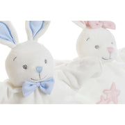 Baby Comforter DKD Home Decor Polyester Rabbit Baby (2 Units) (22 x 7 x 26 cm)