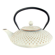 Teekanne DKD Home Decor Golden Weiß Gusseisen (1,25 L)