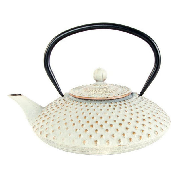 Teekanne DKD Home Decor Golden Weiß Gusseisen (1,25 L)