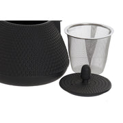 Teekanne DKD Home Decor Schwarz Gusseisen (1L)