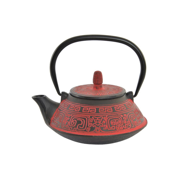 Teekanne DKD Home Decor Rot Schwarz Gusseisen (800 ml)