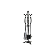 Kaminutensilien DKD Home Decor Schwarz Gusseisen (21,5 x 21,5 x 66 cm)