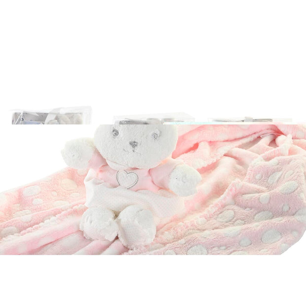 Gift Set for Babies DKD Home Decor Pink Polyester (3 Units)
