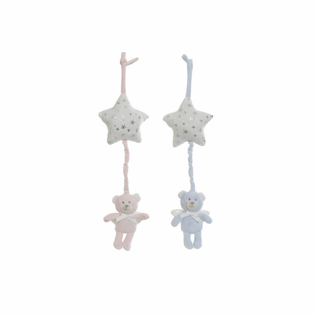 Fluffy toy DKD Home Decor Pendant Polyester Star Bear (13 x 6 x 40 cm) (2 Units)