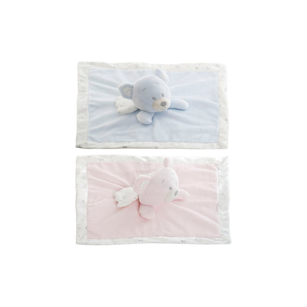 Baby Comforter DKD Home Decor Polyester Baby Bear (30 x 30 x 8 cm) (2 Units)