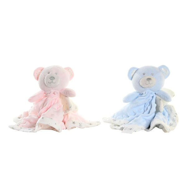 Baby Comforter DKD Home Decor Polyester Baby Bear (30 x 30 x 8 cm) (2 Units)