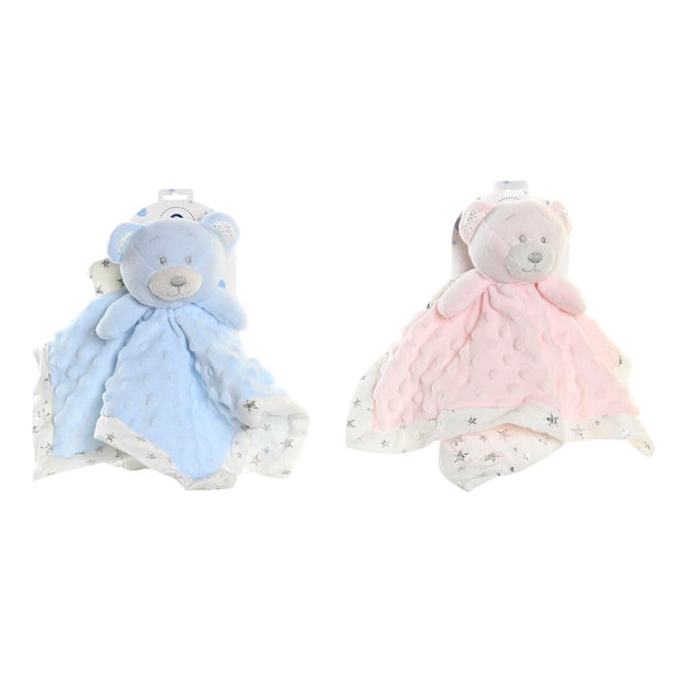 Baby Comforter DKD Home Decor Polyester Baby Bear (30 x 30 x 8 cm) (2 Units)