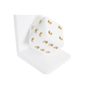 Bookend DKD Home Decor Black White Resin Dice (12 x 10 x 15 cm) (2 units)