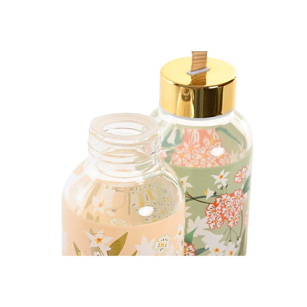 Flasche DKD Home Decor Ivy & Daisy Borosilikatglas 2 Stück (550 ml)