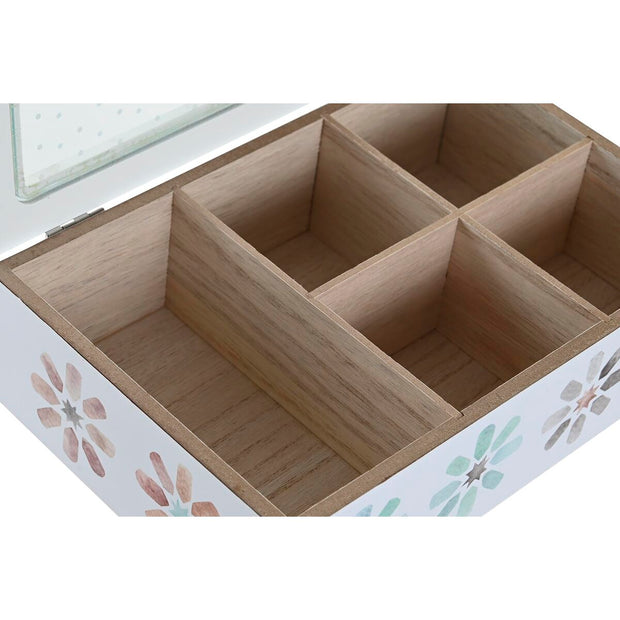 Teebox DKD Home Decor Kristall Holz MDF (2 Stück) (23 x 15 x 7 cm)