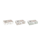 Teebox DKD Home Decor Kristall MDF (23 x 15 x 7 cm) (3 Stück)