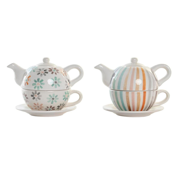 Teekanne DKD Home Decor Kop Dolomite (750 ml) (2 Stück)