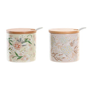 Zuckerdose DKD Home Decor Bambus Dolomite (7,5 x 7,5 x 7,5 cm)