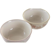Schale DKD Home Decor Ivy & Daisy Dolomite 2 Stück (14 x 14 x 7 cm)