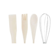 Küchenutensilien-Set DKD Home Decor Rosa Blomster Dolomite Holz MDF (2 Stück) (12 x 12 x 25 cm)