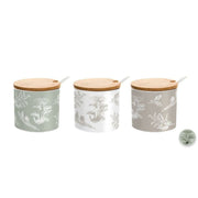 Zuckerdose DKD Home Decor Bambus Dolomite (7,5 x 7,5 x 7,5 cm)