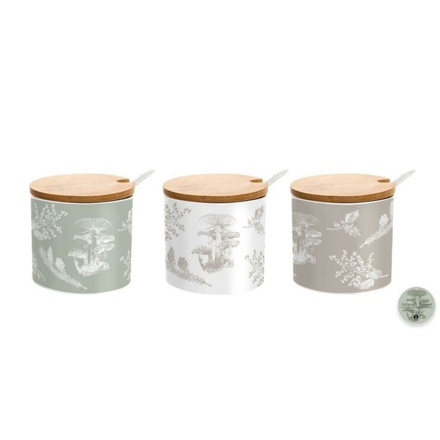 Zuckerdose DKD Home Decor Bambus Dolomite (7,5 x 7,5 x 7,5 cm)