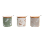 Zuckerdose DKD Home Decor Bambus Dolomite (7,5 x 7,5 x 7,5 cm)