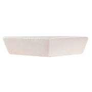 Tablett für Snacks DKD Home Decor 5 Stücke Beige Weiß Bambus Steingut (21,5 x 21,5 x 1 cm)