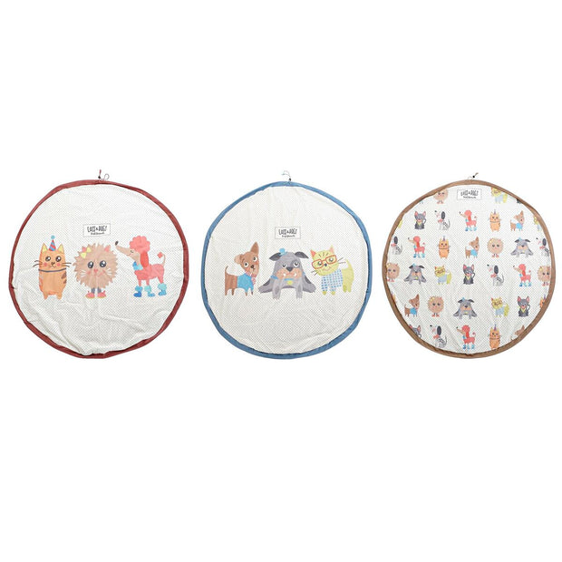 Storage Bag DKD Home Decor Cotton Pets (140 x 140 x 2 cm) (3 Units)