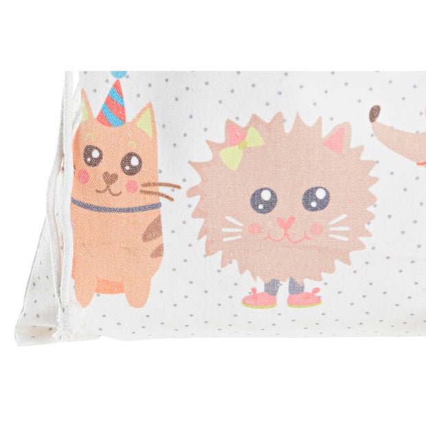 Storage Bag DKD Home Decor Cotton Pets (24 x 2 x 26 cm) (3 Units)