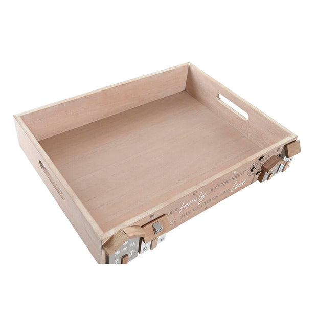 Tablettset DKD Home Decor 2 Stück natürlich MDF (40 x 30 x 7 cm)