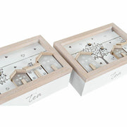 Teebox DKD Home Decor MDF (24 x 16 x 7,5 cm) (2 Stück)