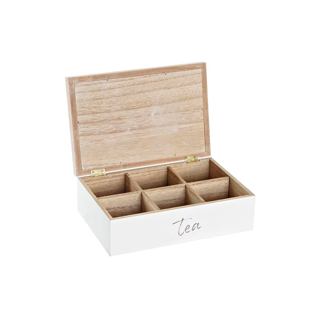 Teebox DKD Home Decor MDF (24 x 16 x 7,5 cm) (2 Stück)