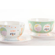 Children’s Dinner Set DKD Home Decor Porcelain (2 Units)