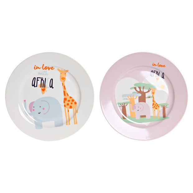 Children’s Dinner Set DKD Home Decor Porcelain (2 Units)