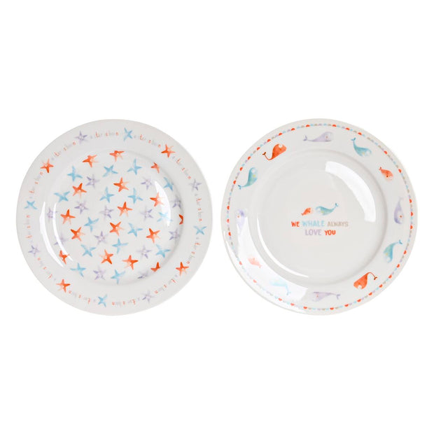 Children’s Dinner Set DKD Home Decor Porcelain (2 Units)