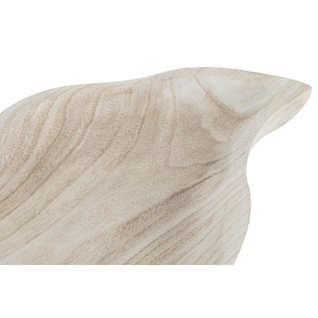 Tablett für Snacks DKD Home Decor Hellbraun Tropical Pflanzenblatt (56 x 28 x 5 cm)