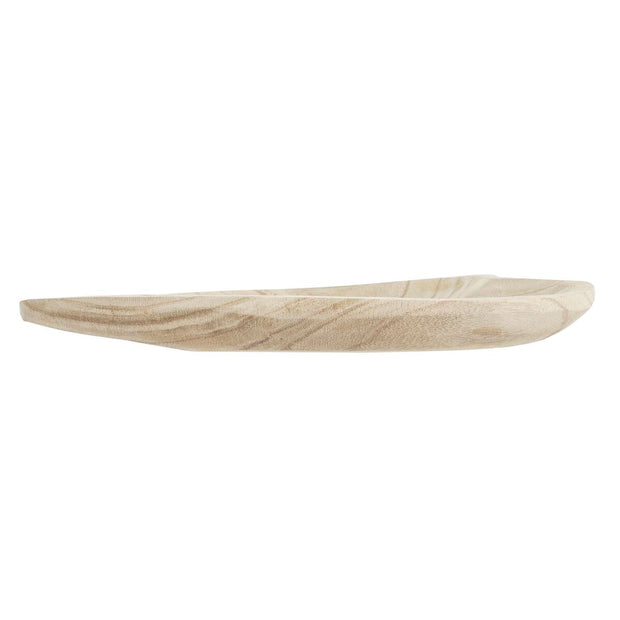 Tablett für Snacks DKD Home Decor Herz Hellbraun Tropical (35 x 24 x 4 cm)