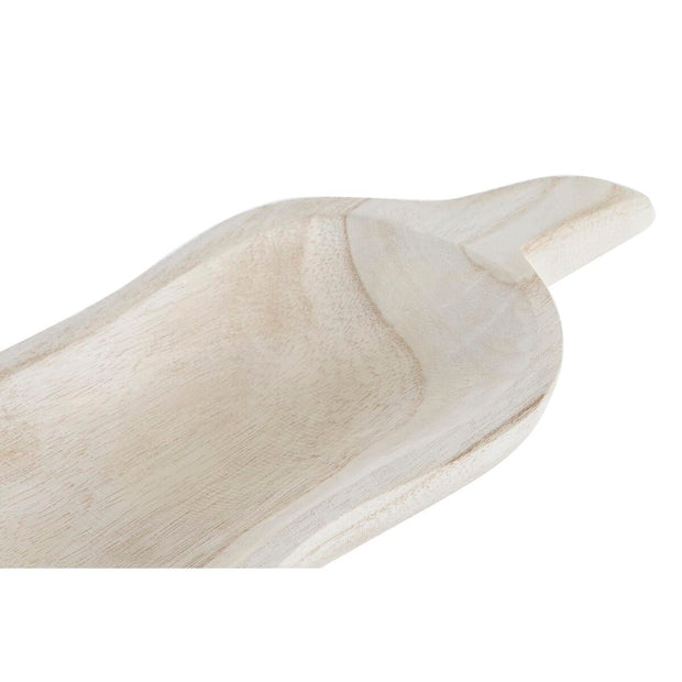 Tablett für Snacks DKD Home Decor Hellbraun Tropical (38 x 15 x 4 cm)