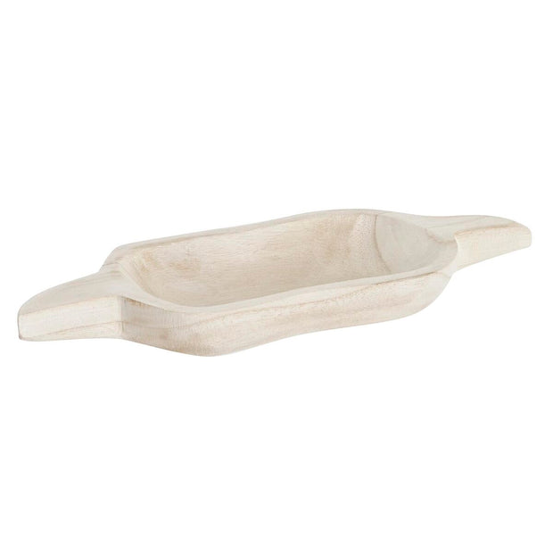 Tablett für Snacks DKD Home Decor Hellbraun Tropical (38 x 15 x 4 cm)