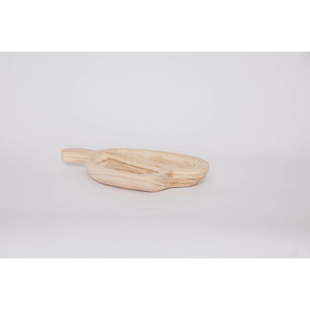 Tablett für Snacks DKD Home Decor Hellbraun Tropical (38 x 21 x 5 cm)