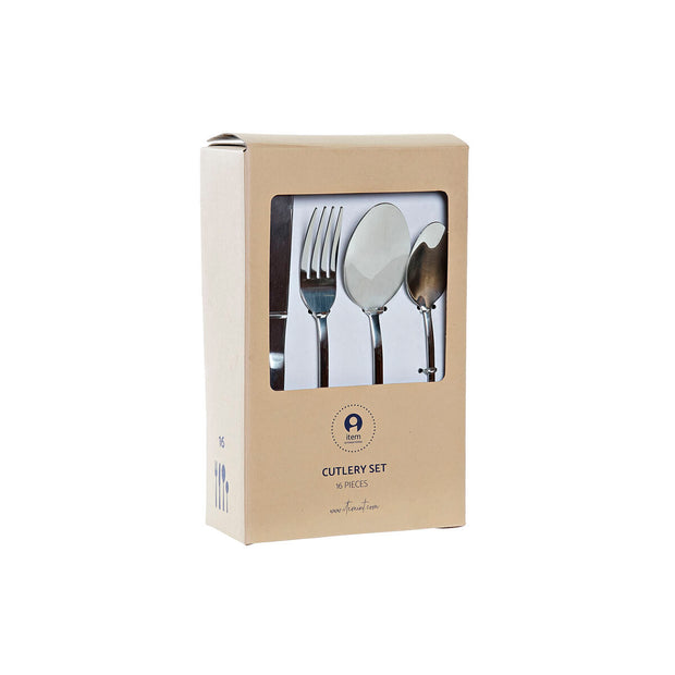 Besteck DKD Home Decor grün Golden Edelstahl (1,8 x 0,3 x 23 cm) (2 x 0,3 x 21 cm)