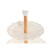 Obstschale DKD Home Decor Porzellan Bambus (27 x 27 x 34 cm)
