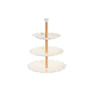 Obstschale DKD Home Decor Porzellan Bambus (27 x 27 x 34 cm)