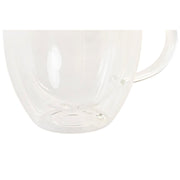 Satz von Kaffeetassen DKD Home Decor Kristall Durchsichtig Borosilikatglas (250 ml)